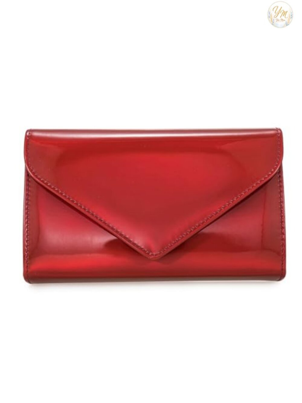 Mirrored Metallic Faux Leather Evening Bag Clutch Purse for Prom Cocktail